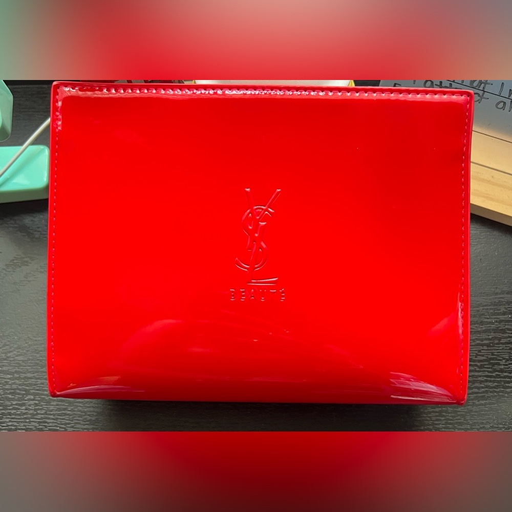 YSL red pouch